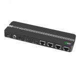 Хаб HDMI v1.4 через LAN кабель на 4 HDMI, до 50 м., удлинитель ИК 1000587387 Greenconnect
