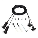 Подвес токопроводящий ARL-2x2m Set BLACK (Pad 15x2mm, 2x20AWG) (Arlight, провод 2x0.5) 041948 Arlight