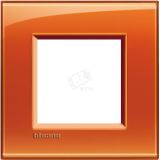 LivingLight Рамка прямоугольная 1 пост Оранжевый LNA4802OD BTicino