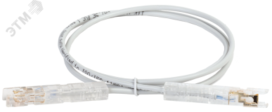 Патч-корд категория 110-110 5Е 2 метр PVC серый PC01-110-1P2M ITK