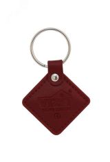 Ключ RF (RFID-13.56 МГц). Кожаный брелок с тиснением логотипа, красный. Встроенная защита от несанкционированного копирования. Используется совместно с модификациями блоков вызова и контроллеров ключей, имеющих в наименовании литеру - F. Ключ VIZIT-RF3.2 