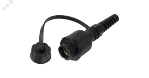 Индустриальный модуль-розетка, Кат.6, RJ45/8P8C, экранированная, IP67, черный ЭКО33720 NIKOMAX