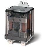Реле силовое электромеханическое, монтаж в наконечники Faston 250 (6.3х0.8мм), 3CO 16A, контакты AgCdO, катушка 24В AC, степень защиты RTI, монтажный фланец, опции: кнопка тест + мех.индикатор 628380240040 FINDER