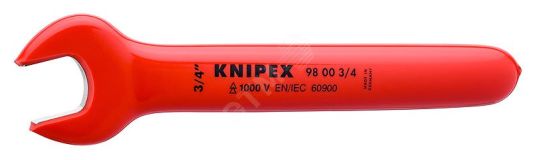 Ключ гаечный рожковый дюймовый VDE 1000V размер под ключ 3/4 L-1905 мм диэлектрический KN-98003_4 KNIPEX