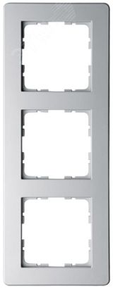 Рамка G-Flex 3-постовая, цвет Алюминий G1103S Jasmart