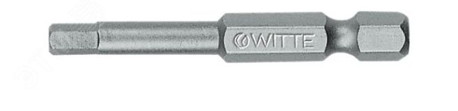 Бита шестигранная H6 х 50 мм 1/4'' E6.3 Industrial 271962000 WITTE