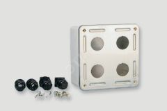 Настенная коробка 4-портовая 12B-04-67WT Eurolan