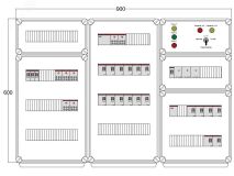 Щит управления электрообогревом DEVIBOX HR 18x1700 3хD330 (в комплекте с терморегулятором и датчиком температуры) DBR152 DEVIbox