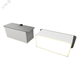 Светодиодный светильник RVE-LBX-PLAZA-5010010-2-GR (Прямоугольник Грильято 2шт 40х90х40мм 14Вт встраиваемый 4000K Белый) RVE00003219 RVElektro