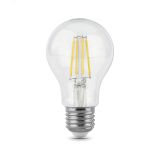 Лампа Gauss Filament А60 8W 780lm 4100К Е27 LED 1/10/40 102802208 GAUSS