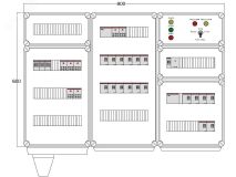 Щит управления электрообогревом DEVIBOX HR 18x2800 D330 (в комплекте с терморегулятором и датчиком температуры) DBR130 DEVIbox