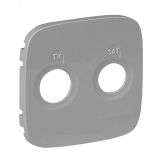 Valena ALLURE Лицевая панель для розеток TV-SAT Алюминий 754827 Legrand
