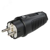 Вилка каб 16A/250V/2P+E/IP54 корпус черный, маркер черный 00-00026997 PCE