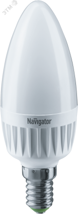 Лампа светодиодная LED 7вт Е14 теплый 3STEPDIмм матовая свеча 21022 Navigator Group