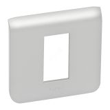 Рамка пластиковая Mosaic 1 модуль 1 пост алюминий 079311 Legrand