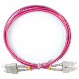 Шнур оптический duplex 2м SC-SC 50/125 мм OM4 LSZH 9072c Cabeus
