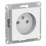 Розетка ATLASDESIGN без заземления 16А механизм белый ATN000141 Systeme Electric