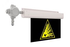 Знак безопасности LED NOTE Ex (СБП) ЖЕЛТЫЙ 8Вт 110Лм IP67 аварийный с БАП 1ч LE-СБП-72-006-8918Ex-67Y Led Effect