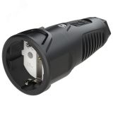 Розетка каб 16A/250V/2P+E/IP20 корпус черный, маркер черный 00-00026218 PCE