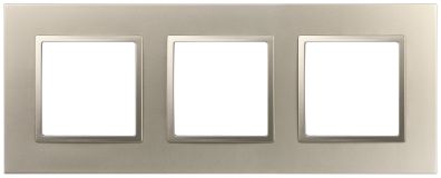 Рамка для розеток и выключателей Elegance 14-5013-04 Classic, на 3 поста, шампань Б0060584 ЭРА