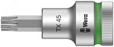 Головка торцевая со вставкой 8767 C HF TORX Zyklop DR 1/2 с фиксацией крепежа TX 45 x 60 мм WE-003835 Wera