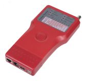 Тестер для витой пары, коаксиала, телефона, USB, 1394 (батарея в комплекте, светодиод состояния) 7923c Cabeus