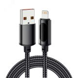 Кабель USB-A - Lightning для Apple, 2,4А, 1м, черный 18-7062 REXANT