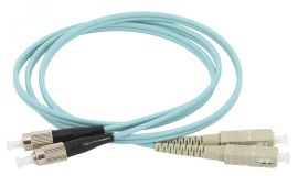 Патч-корд оптический 50/125 (OM3) SC/UPC-FC/UPC (Duplex) 1м FPC5003-SCU-FCU-C2L-1M ITK