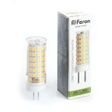 Лампа светодиодная LED 9вт 230в G4 белый капсульная 38144 FERON