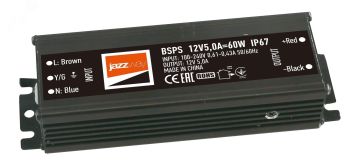 Драйвер LED, 60Вт, 12В IP67 3329273A JazzWay