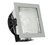 Светильник Presto 3-2x18/26W G24q-2/3 без ПРА квадратный серебристый матовый рассеиватель IP20 L0018608 Vivo Luce!