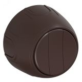 Выключатель тройной  Rotondo, цвет коричневый 7700858 OneKeyElectro