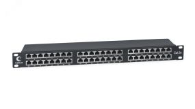 Патч-панель высокой плотности 19' Высота (1U), 48 портов RJ-45, категория 5e, полностью экранированная, Dual IDC 8890c Cabeus