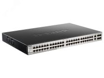 Коммутатор управляемый L3 48 портов 10/100/1000 Мб/с, 4хSFP+ 132456 D-Link