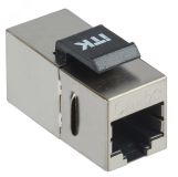 Адаптер проходной кат. 5E FTP RJ45-RJ45 Keystone Jack CS7-1C5EF ITK