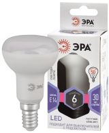 Лампа светодиодная Е14 6Вт рефлектор холодный дневной свет STD LED R50-6W-860-E14 Е14 / ЭРА Б0048023 ЭРА