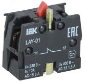 Блок контактный 1р для серии LAY5 BDK11 IEK