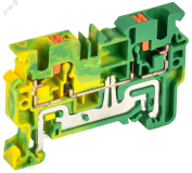 Колодка клеммная CP-PEN земля 4мм2 желто-зеленая IEK YCT21-00-K52-004 IEK