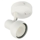 Светильник DLC-S621 GU10/B WHITE декоративный накладной серия Sotto Без лампы цоколь GU10 Выкл на корпусе Металл Белый TM Fametto UL-00009797 Uniel