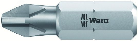 Бита 851/1 Z PH вязкая твердость хвостовик 1/4 C 6.3 PH 0 x 25 мм WE-056500 Wera
