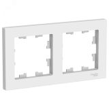 Рамка двухпостовая ATLASDESIGN универсальная белый ATN000102 Systeme Electric