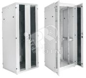 ITK Шкаф серверный 19дюйм 33U 800х1000 мм передняя двухстворчатая перф дверь задняя перф серый