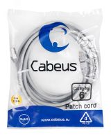 Патч-корд F/UTP, категория 6, 2xRJ45/8p8c, экранированный, серый, LSZH, 5м 7912c Cabeus