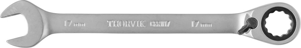Ключ гаечный комбинированный трещоточный с реверсом, 17 мм 053496 Thorvik