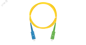 Шнур оптический переходной SM 9/125 OS2 SC/UPC-SC/APC одинарный LSZH 2мм ЭКО30611 NIKOMAX
