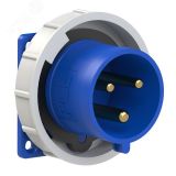 Вилка встраиваемая 32A/230V/1P+N+E/IP67, фланец   75x75 00-00013549 PCE