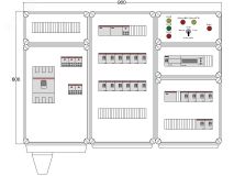 Щит управления электрообогревом DEVIBOX HR 18x4400 D850 (в комплекте с терморегулятором) DBR034 DEVIbox