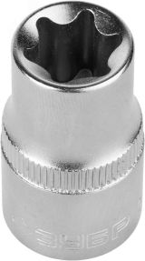 Головка торцовая ''Мастер'' (1/2''), Cr-V, E-TORX, хроматированное покрытие, E14 27719-14 ЗУБР