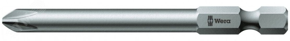 Бита 851/4 Z PH вязкая твердость хвостовик 1/4 E 6.3 PH 2 x 70 мм WE-059770 Wera
