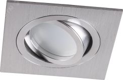 Светильник ИВО-50w G5.3 поворотный квадратный хром 32639 FERON